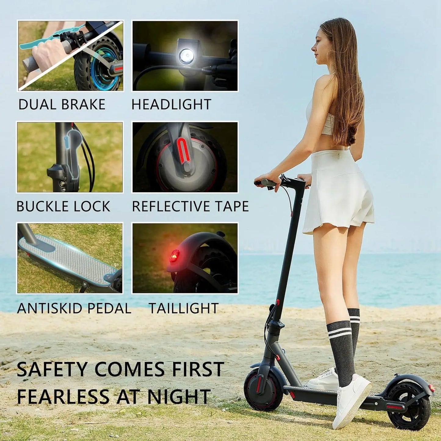 G5.0 Electric Scooter 36V 10.5AH High Capacity Battery 21Miles