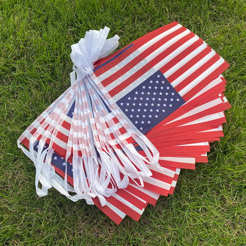 Aerlxemrbrae  6M 20pieces/set 14cmx21cm   American Flag