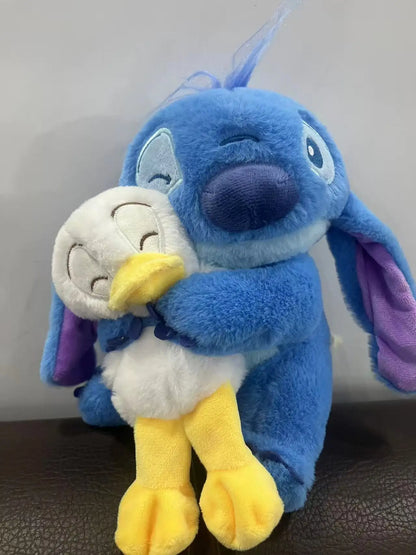 New Disney 20cm Plush Doll Stitch Lilo Doll Cute Duck Stitch Plush Stuffed Toy Christmas Children's Birthday Gift Kawaii Toys