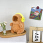 Cute Capybara Plush Toy Hoodie with Wings Simulation Doll