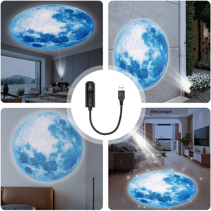 1 Projector Light Moon lamp, LED lamp, blue planet,