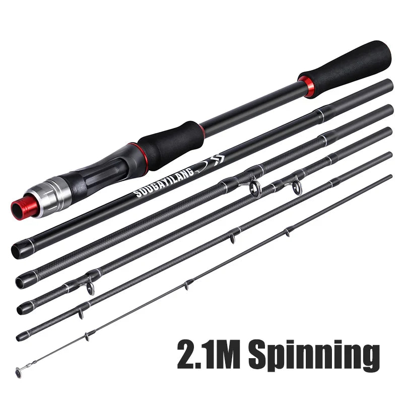 Sougayilang 1.8m 2.1m Lure Fishing Rod Carbon Fiber
