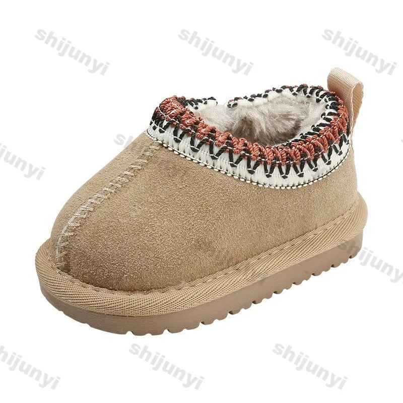 Baby Warm Casual Flat Low Top Snow Boots