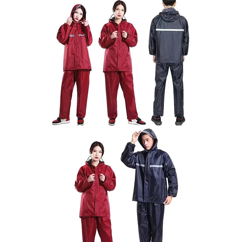 Adult Thick Waterproof RainCoat Rain Coat Motorcycle