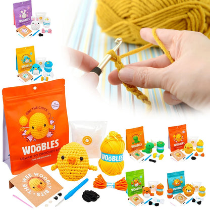 Non-Finished Product Beginner Crochet Kit DIY Crochet Stuffed Animal Kits ﻿