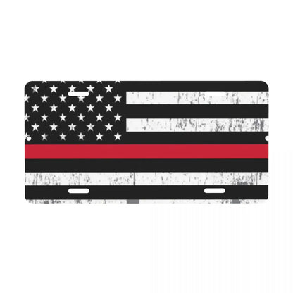 American Flag Bald Eagle Metal License Plate USA