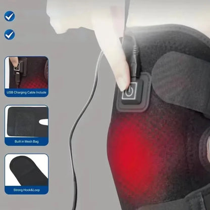 Heated And Vibrating Knee Massage Pad,