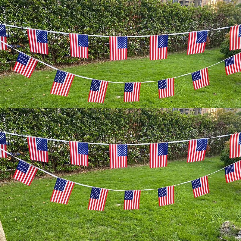 Aerlxemrbrae  6M 20pieces/set 14cmx21cm   American Flag