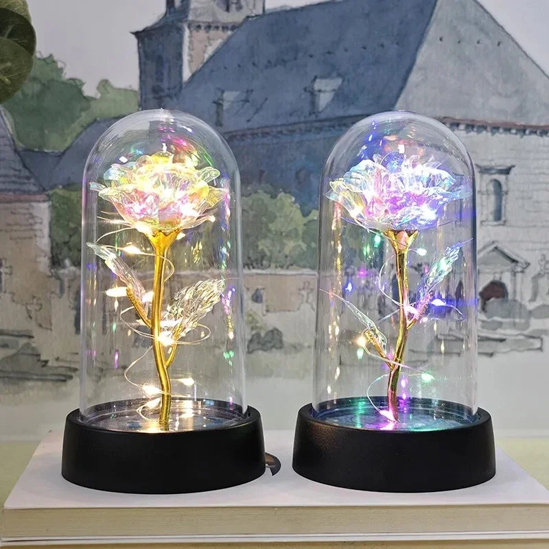 Rose Light Beautiful Realistic Looking Night Light Rose