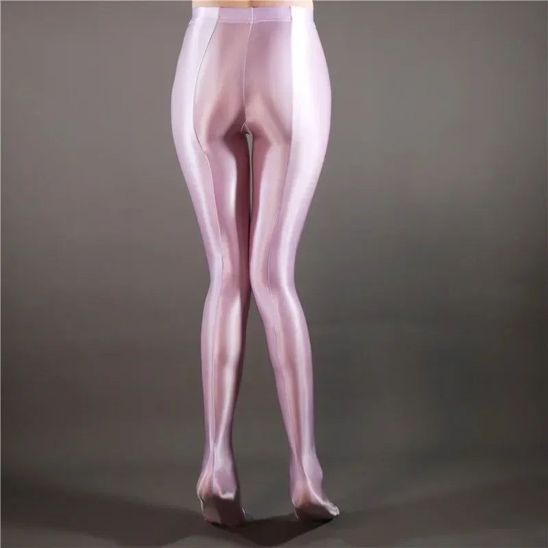 Women's Slim Solid Tights High Waist