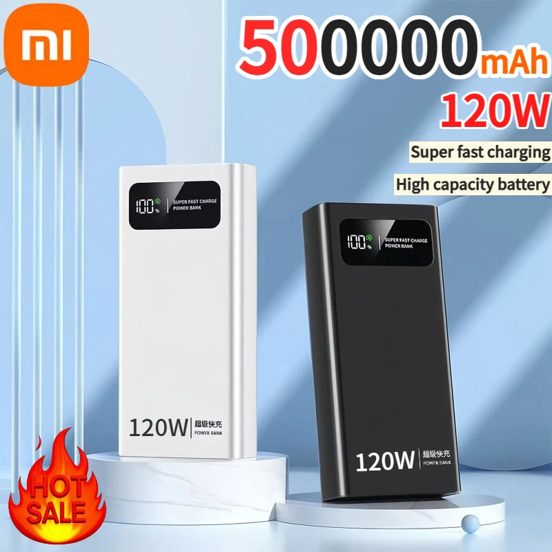 Power Bank 120W Super Fast Charging Battery High Capacity Digital