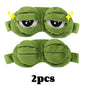 3D Sad Frog Sleep Mask Natural Sleeping Eyeshade