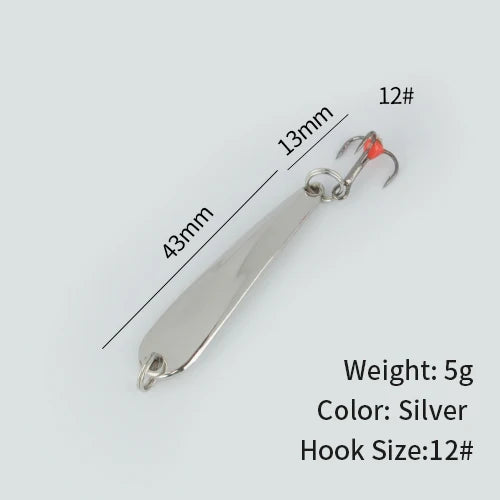 FTK 5g/7g/11g Winter Ice Fishing Lure Metal Jig Wobblers
