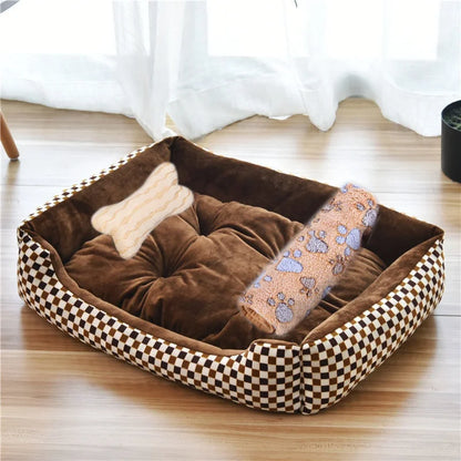 Pet Large Dog Bed Warm House Candy-colored