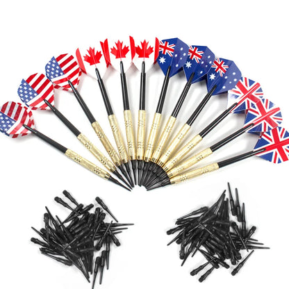 12 Pcs/Set Darts Professional 14g Safety Soft Tipped Darts