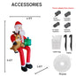 9.5FT Inflatable Christmas Santa Claus Decoration Reindeer
