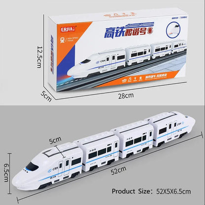 Kids DIY Simulation High Speed Railway Train Toy Car