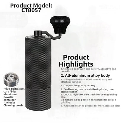 Stainless Steel Hand Coffee Grinder Manual Portable Bean Grinder