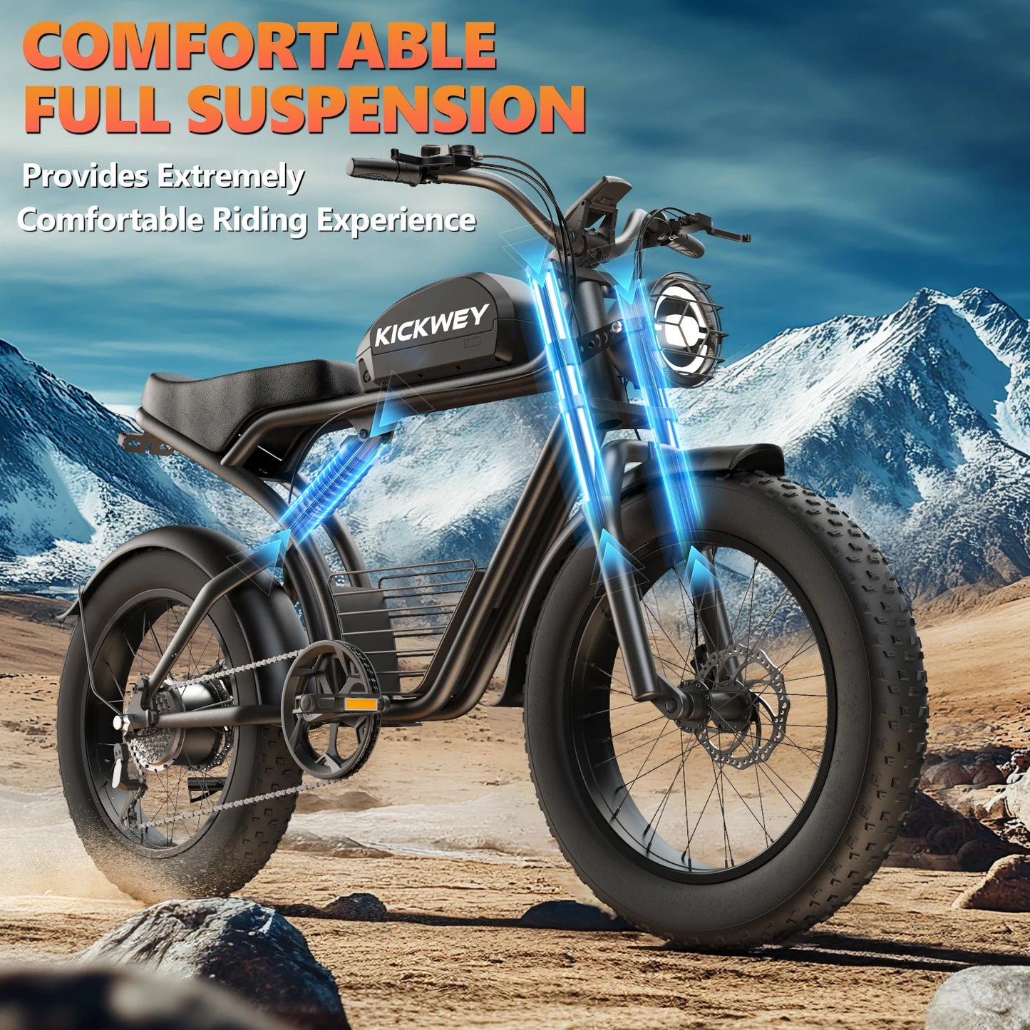 Kickwey K7 Electric bike 1500W Motor 48V 23AH Adult