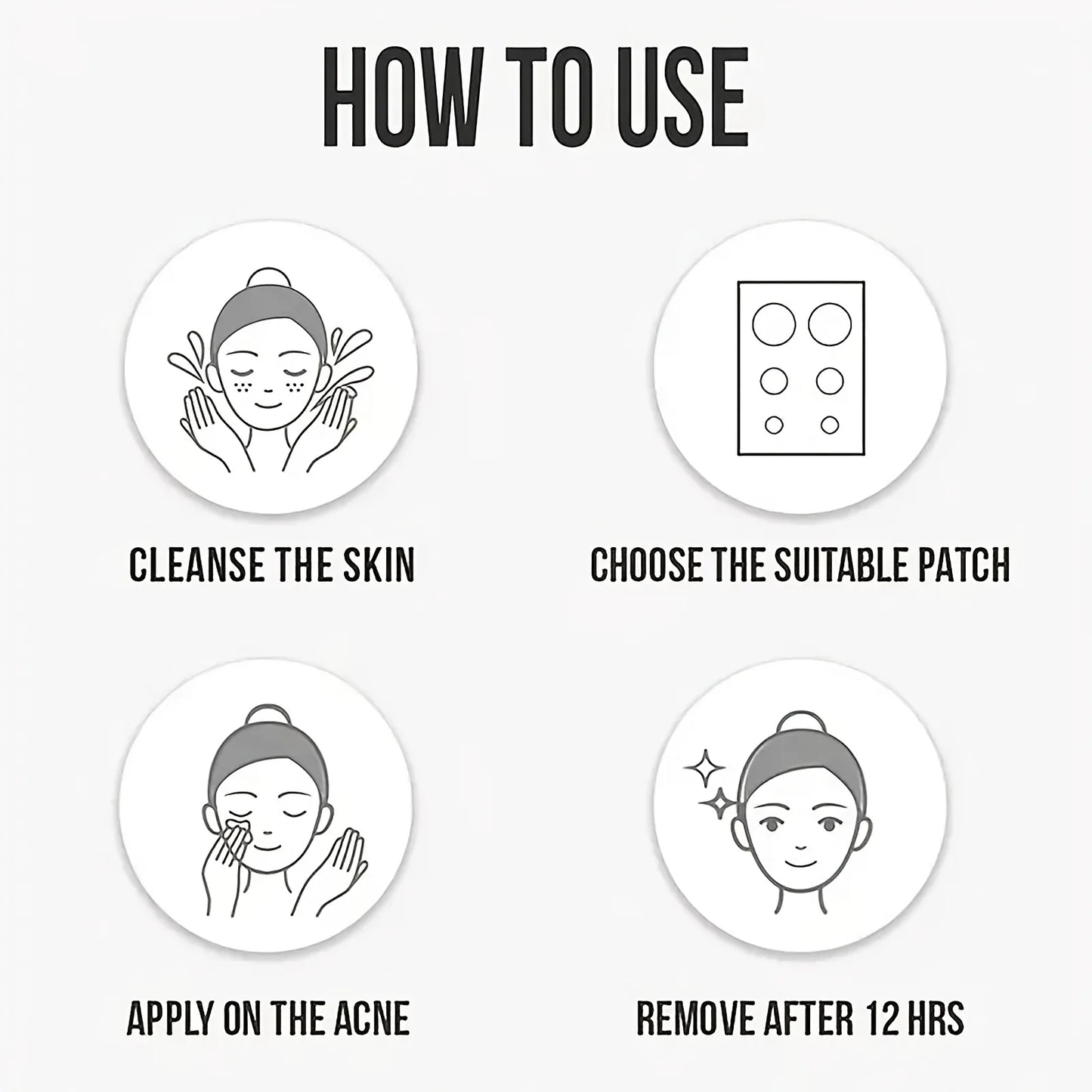 40 pieces of multi-color star acne patches,