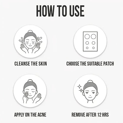 40 pieces of multi-color star acne patches,