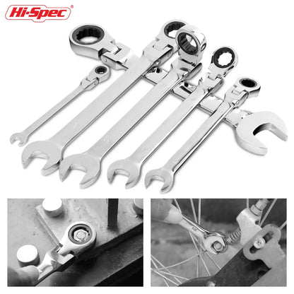 Adjustable Torque Ratchet Spanner Set 8-19Mm Universal
