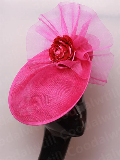 Chic Navy Fascinators Hat For Women Elegant Royal Ascot Millinery