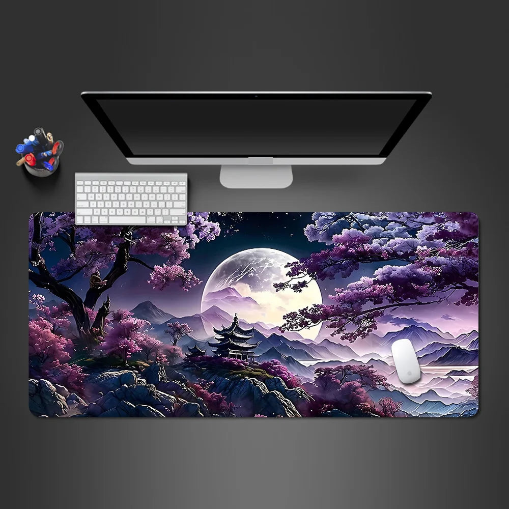 Mouse Pad sakura landscape desk accessories Mat Gamer