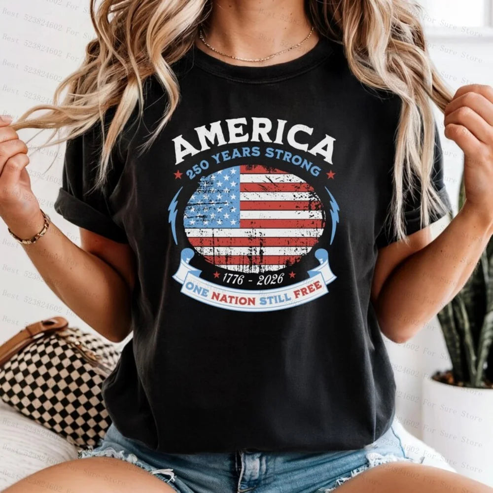 America 250 Years Strong Shirt USA 250th Anniversary Patriotic