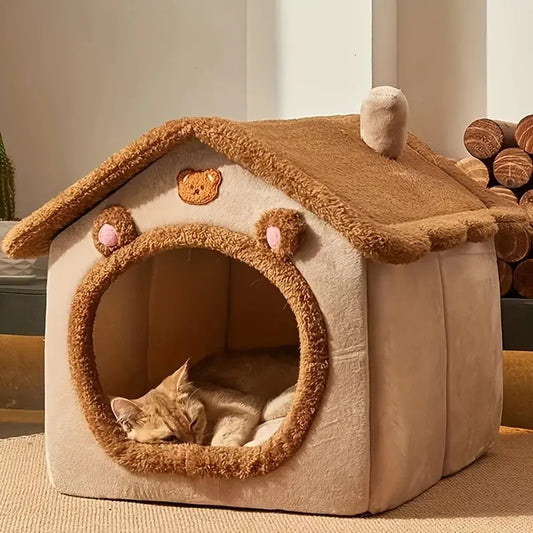 Foldable Pet House Removable Washable Cat House Puppy