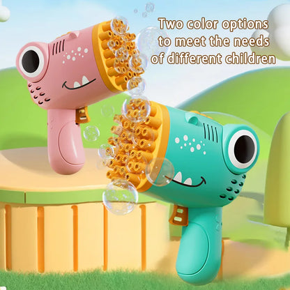 40 Hole Dinosaur Bubble Handheld Bubble Machine,