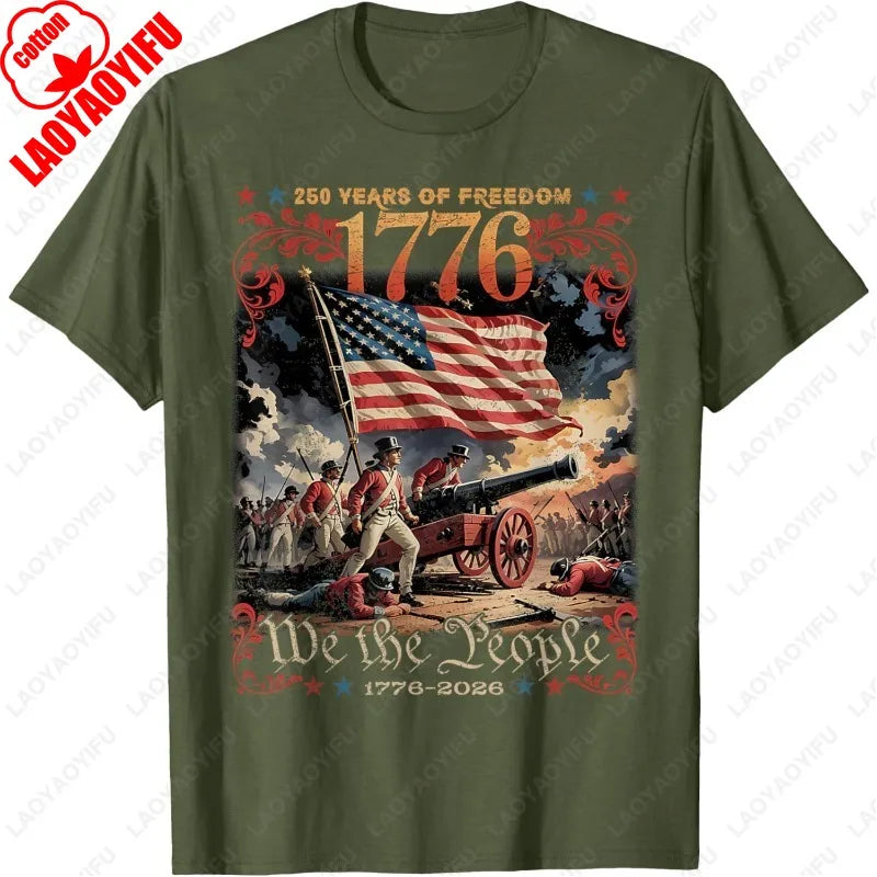 250 Years of Freedom Retro USA Flag Since 1776 2026