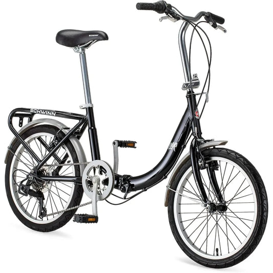 Loop Folding Bike, Black, Titanium or White, 20 Inch Bike for Adults