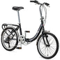 Loop Folding Bike, Black, Titanium or White, 20 Inch Bike for Adults