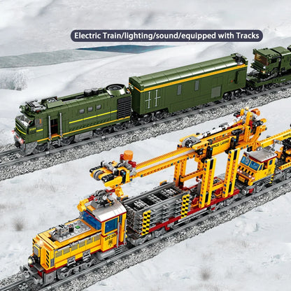 DOU BUILTBuilding Block City Train Track Model Electric