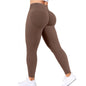 Seamless Women Solid Waist Yoga Pants