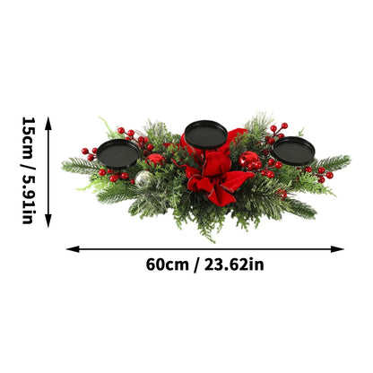 Christmas Three-Legged Candlestick Home Decoration