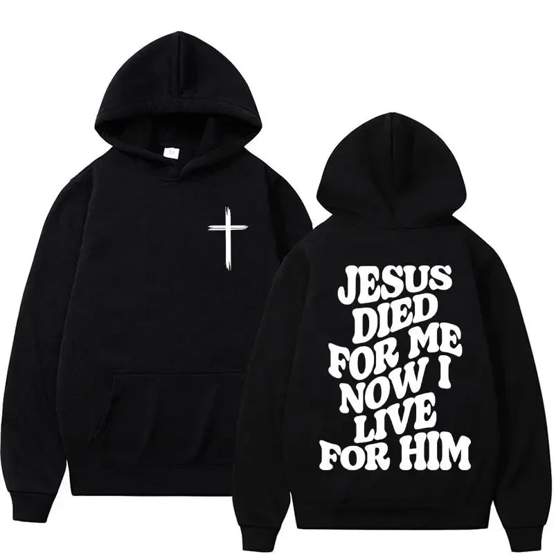 Harajuku Aesthetic Christian Jesus Church Hoodie Bible Verse