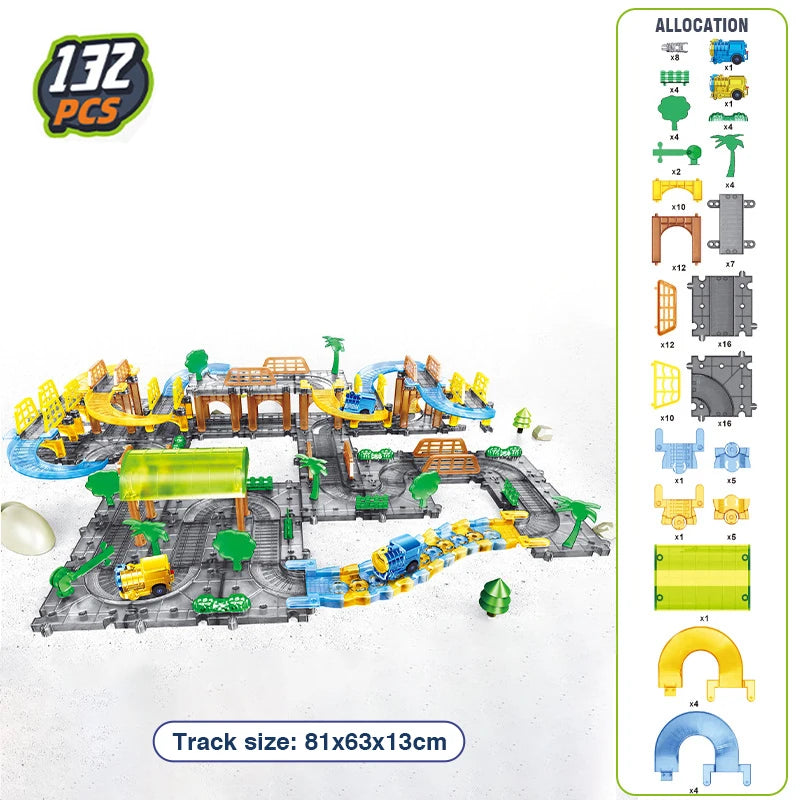 Electric train tracks Toys Splicing Track Trains Transparent