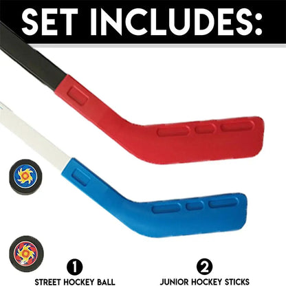 One Set Ice Hockey Clubs And Ball For Kids