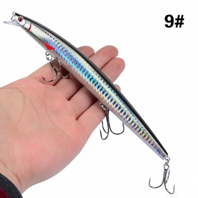 16 Colors 18cm 24g Minnow Fishing Lure Laser Crankbait