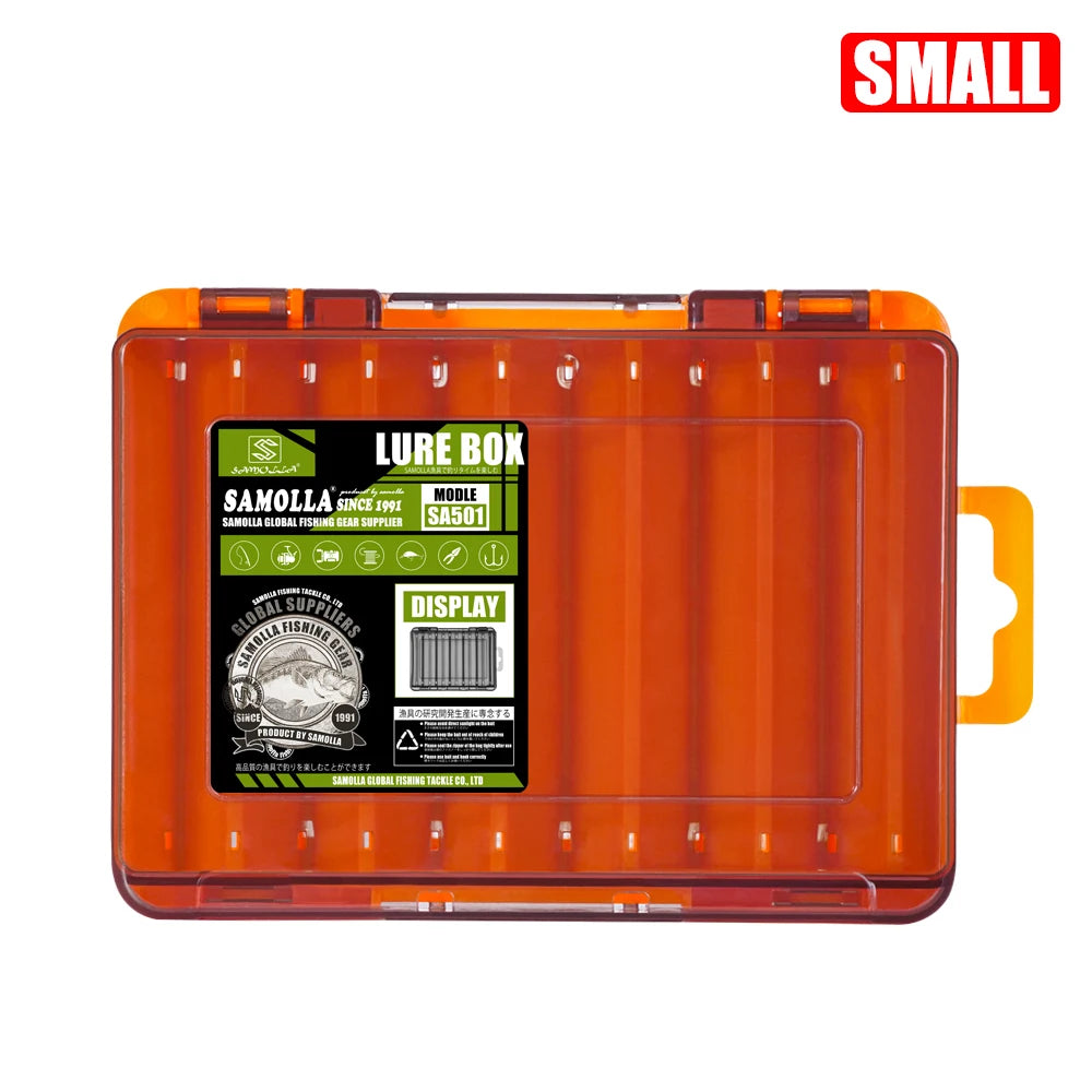 SAMOLLA Double-Sided Compact Tackle Box -