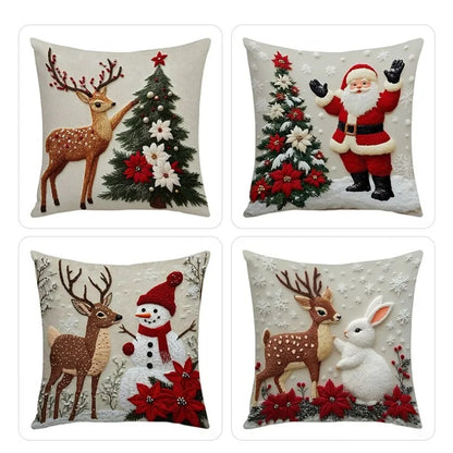 Home Decoration Rich Styles Christmas Throw Pillowcase Sofa