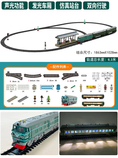 Add Water and Spray Smoke Train Model Steam Locomotive Alloy
