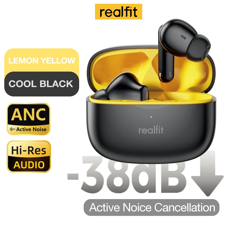 Realfit F3 ANC Active Noice Cancellation Bluetooth Earphones