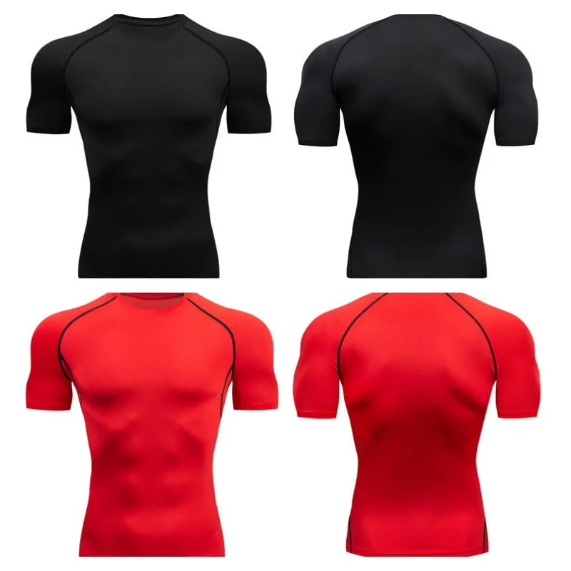 Men Compression Running T Shirt Fitness