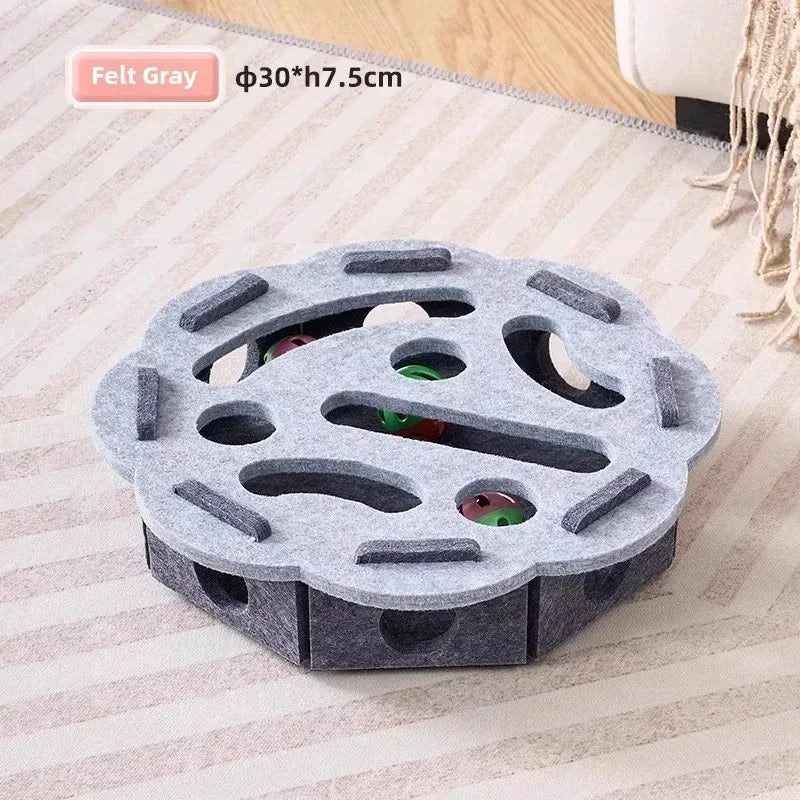 Cat Puzzle Toy Felt Puzzle Box Cat Exercise
