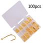 Fishing Hooks Set 100Pcs Box 10 Series