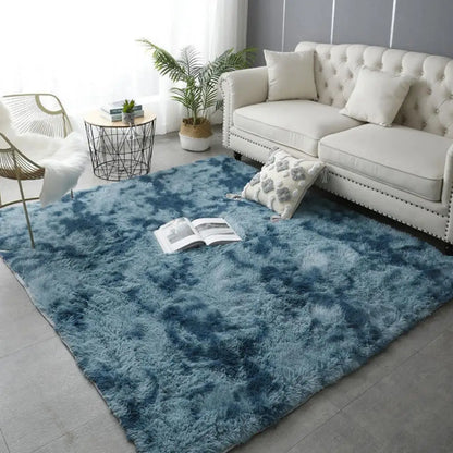 VIKAMA Tie-Dye Plush Carpet Living Room Decoration Soft Fluffy