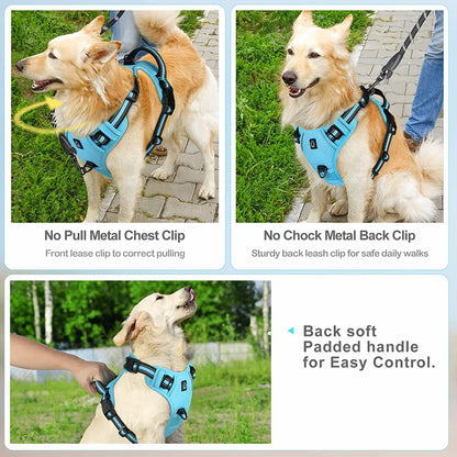 No Pull Dog Harness, Adjustable Soft Padded